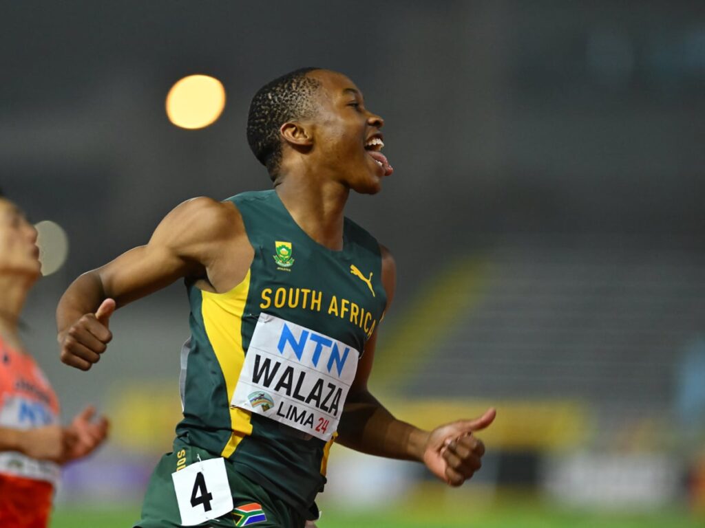 South Africa's Sprint Prodigy Bayanda Walaza Smashes Rovereto Record With 9.91 Seconds.